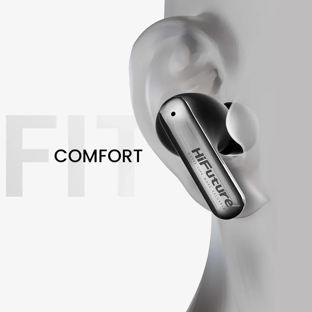 Picture of HiFuture SonicAir Bluetooth 5.3 Comfort Fit TWS Earbuds Waterproof with ENC Noise Cancellation Soft Bass Long Hours (Black)