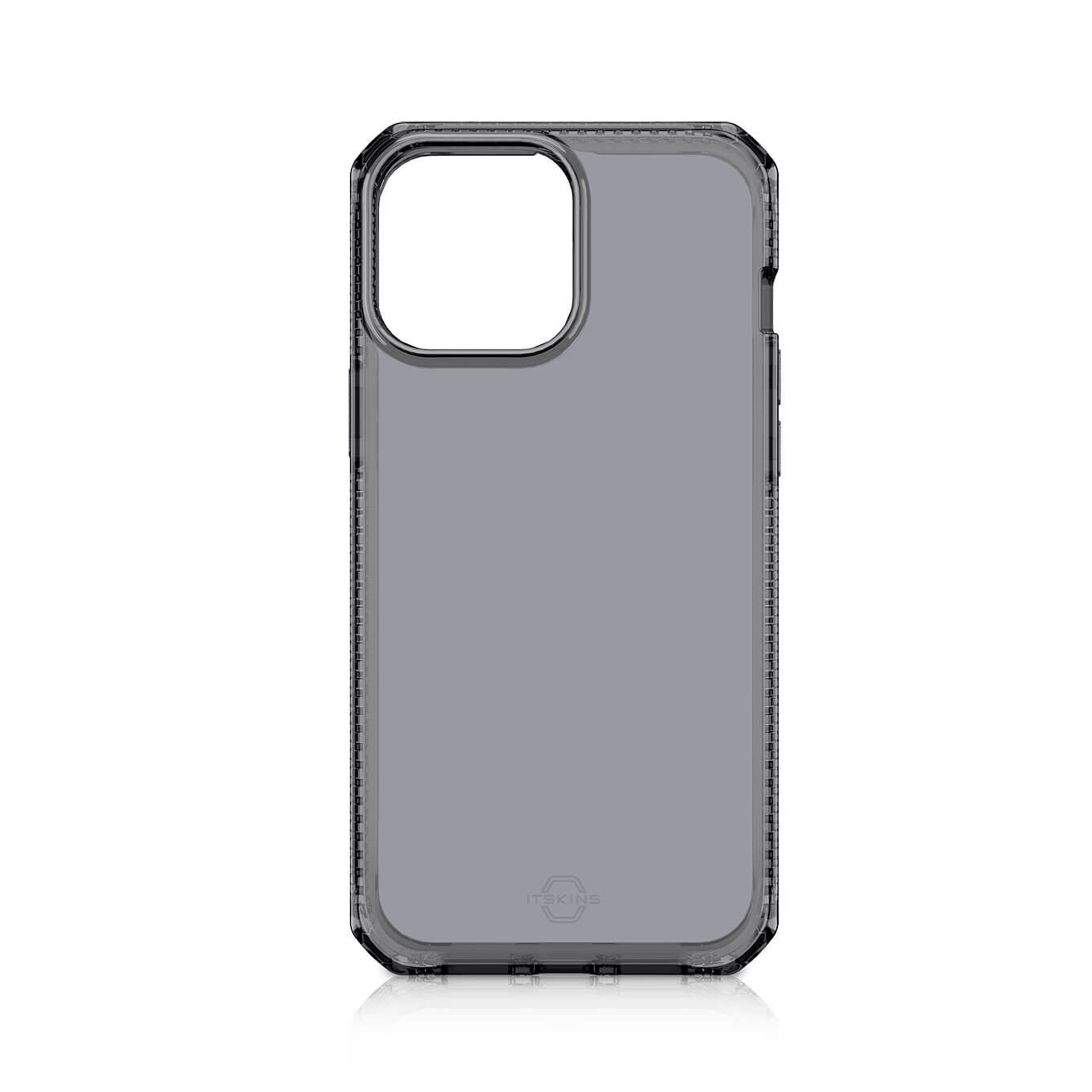 Picture of Apple iPhone 13 Pro 6.1 Case | ITSKINS SPECTRUM CLEAR ANTIMICROBIAL Certified Antishock Protection Case for iPhone 13 Pro 6.1 (Smoke)