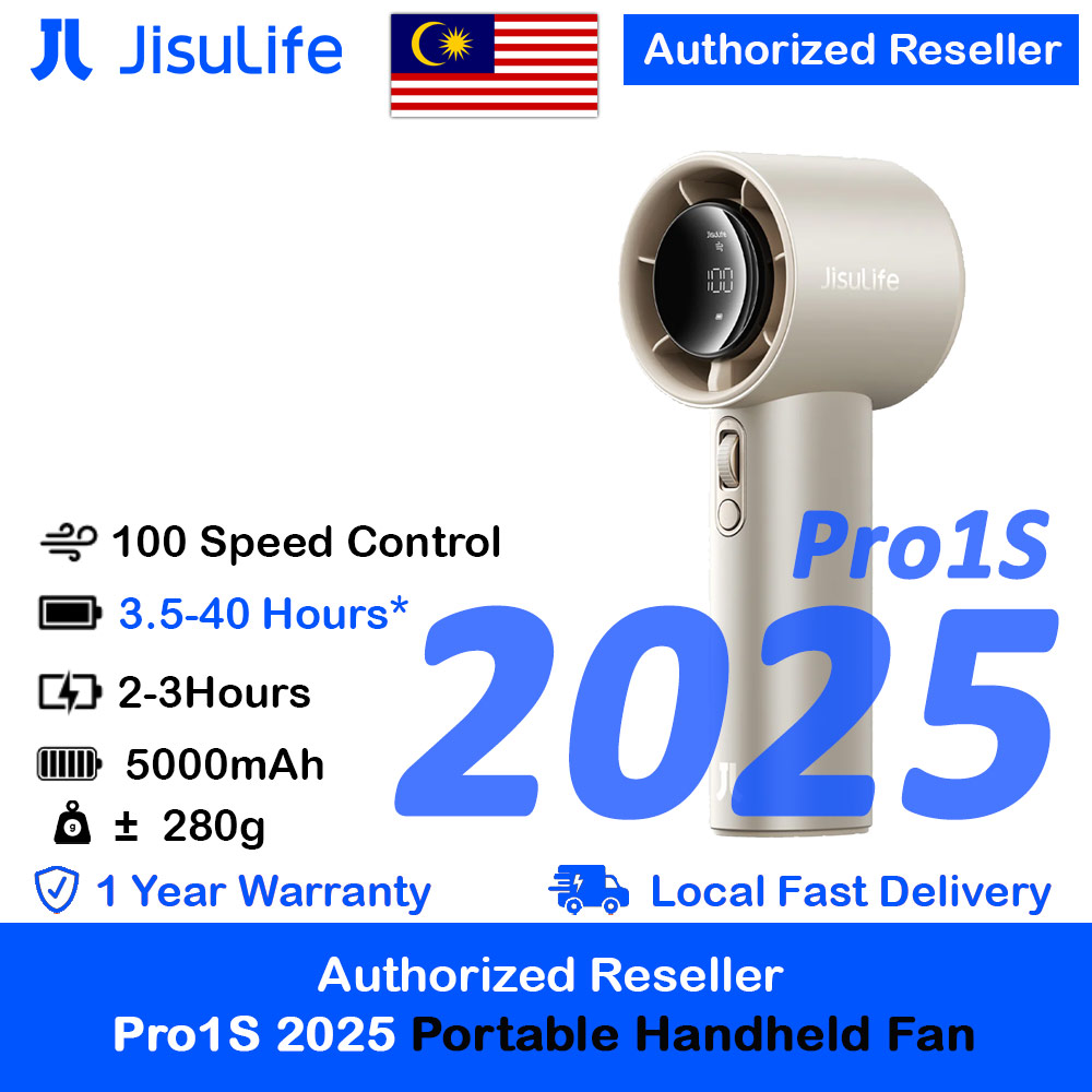 Picture of Jisulife Pro1S 2025 100 Speed Control Aluminum Body Portable Handheld Fan Kipas Jisulife (Bright Brown) Red Design- Red Design Cases, Red Design Covers, iPad Cases and a wide selection of Red Design Accessories in Malaysia, Sabah, Sarawak and Singapore 