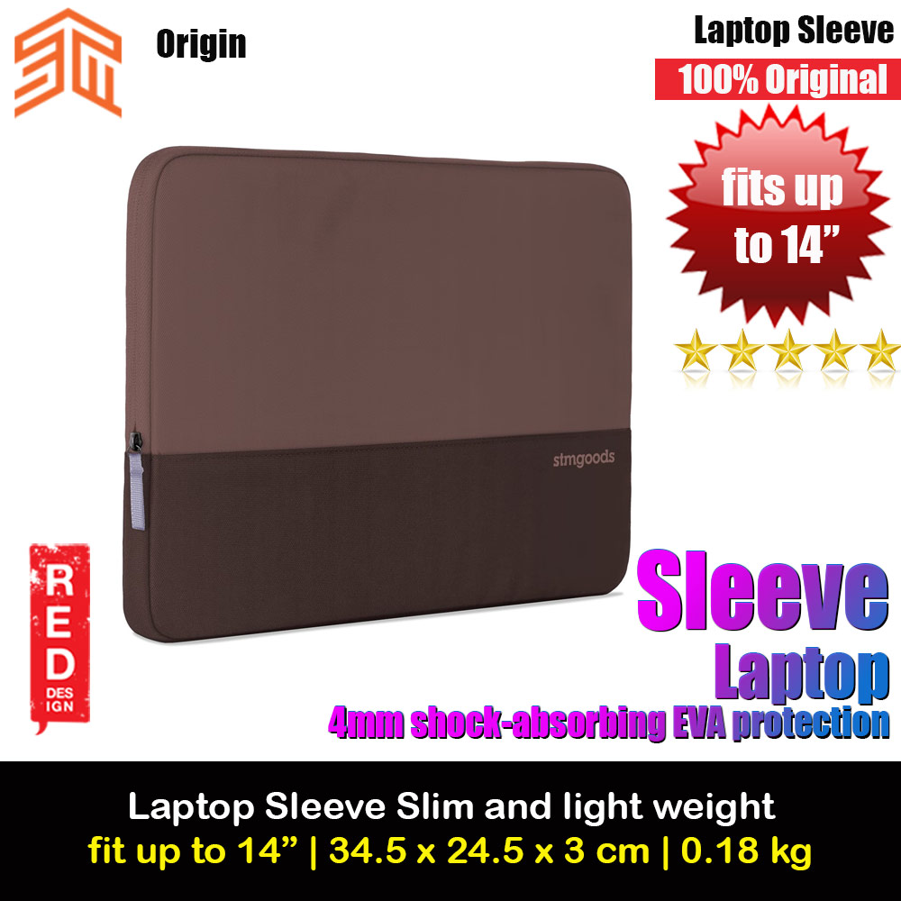 Picture of STM Origin Slim and Lightweight with Shock Absorbing Secure Zip Laptop Sleeve up to 14" - Lilac Plum Red Design- Red Design Cases, Red Design Covers, iPad Cases and a wide selection of Red Design Accessories in Malaysia, Sabah, Sarawak and Singapore 