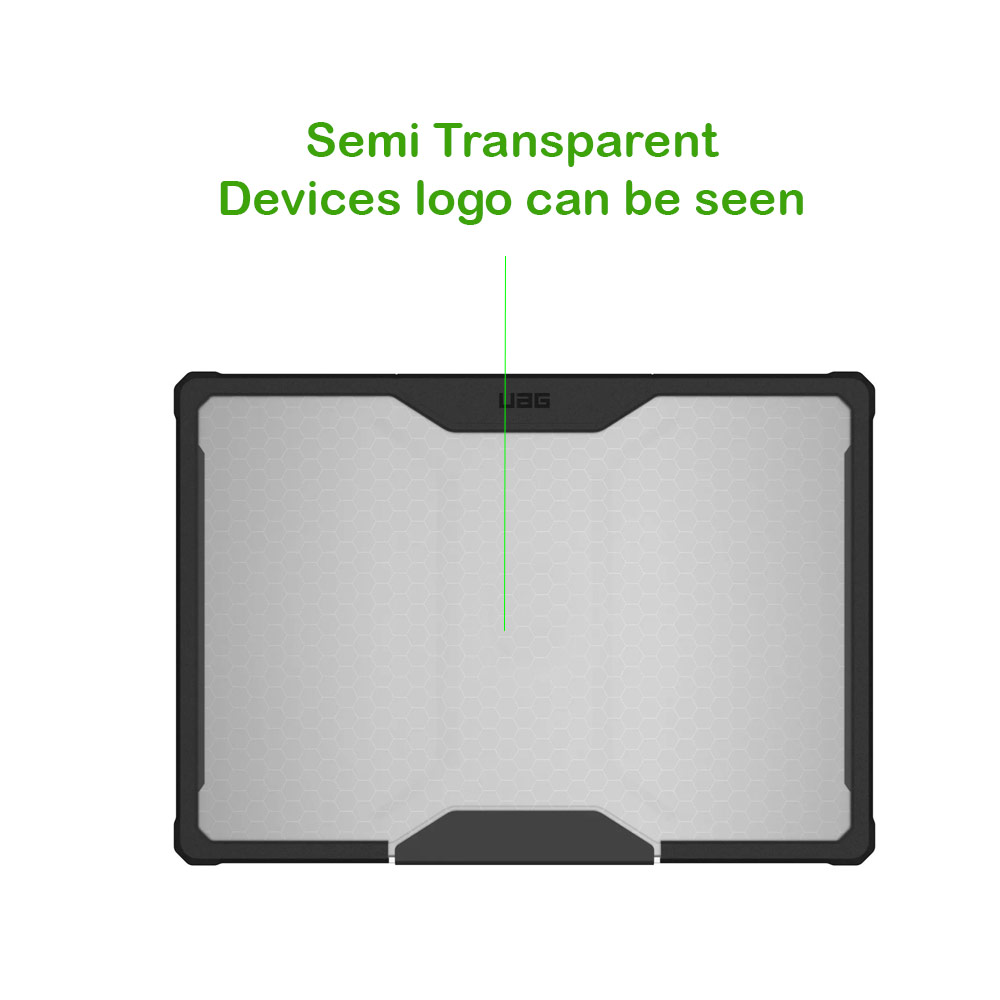 Picture of Apple Macbook Pro 16.2 2021 Case | UAG Plyo Series Drop Protection Cover Casing Case for Macbook Pro 16 M1 Pro M1 Max 2021 A2485 (Ice Black)