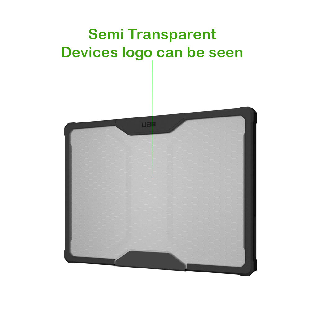 Picture of Apple Macbook Pro 16.2 2021 Case | UAG Plyo Series Drop Protection Cover Casing Case for Macbook Pro 16 M1 Pro M1 Max 2021 A2485 (Ice Black)