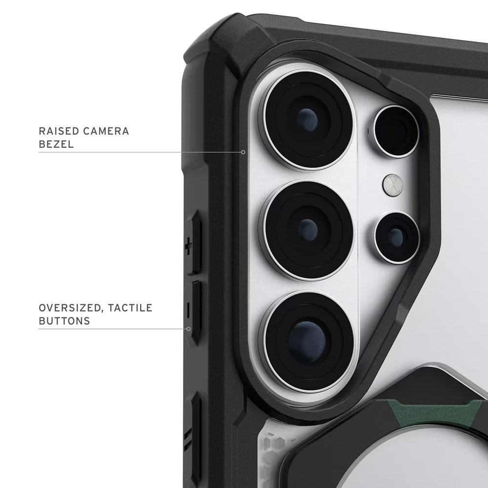 Picture of Samsung Galaxy S26 Ultra Case | UAG Plasma XTE Galaxy S26 Ultra Kickstand Drop Protection Case Case with Magnetic Charging Compatible (Black Clear)