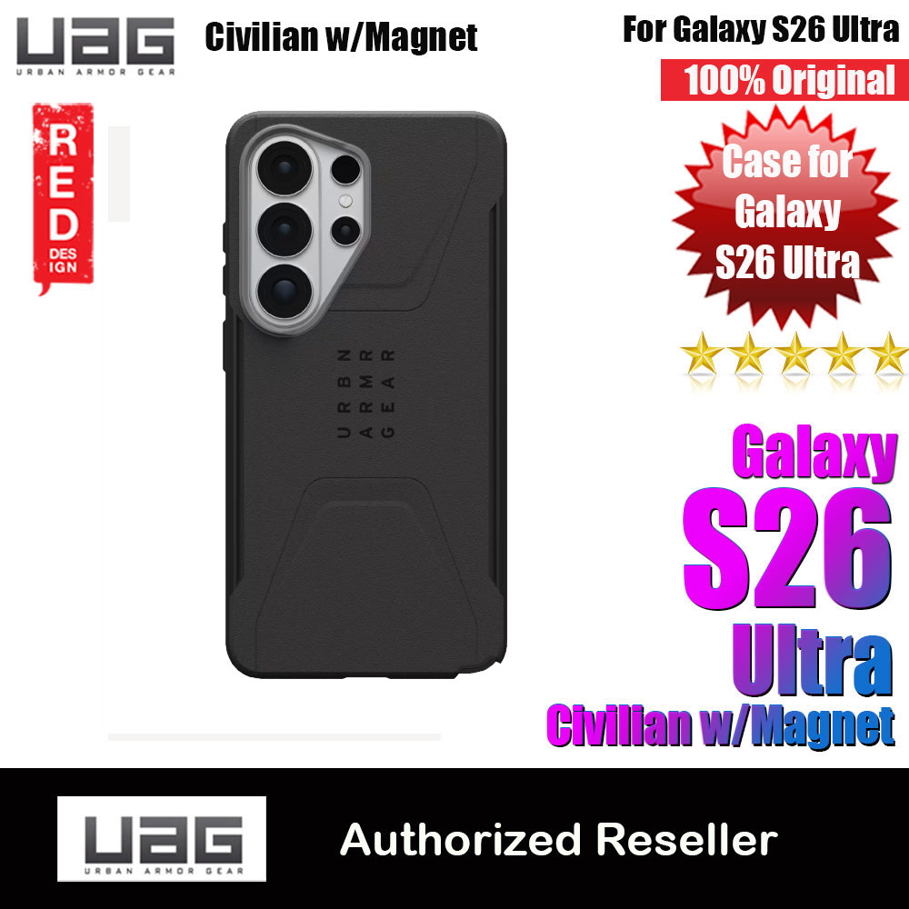 Picture of UAG Civilian for Samsung Galaxy S26 Ultra High Quality Drop Protection Case with Magnetic Charging Compatible (Black) Samsung Galaxy S26 Ultra- Samsung Galaxy S26 Ultra Cases, Samsung Galaxy S26 Ultra Covers, iPad Cases and a wide selection of Samsung Galaxy S26 Ultra Accessories in Malaysia, Sabah, Sarawak and Singapore 