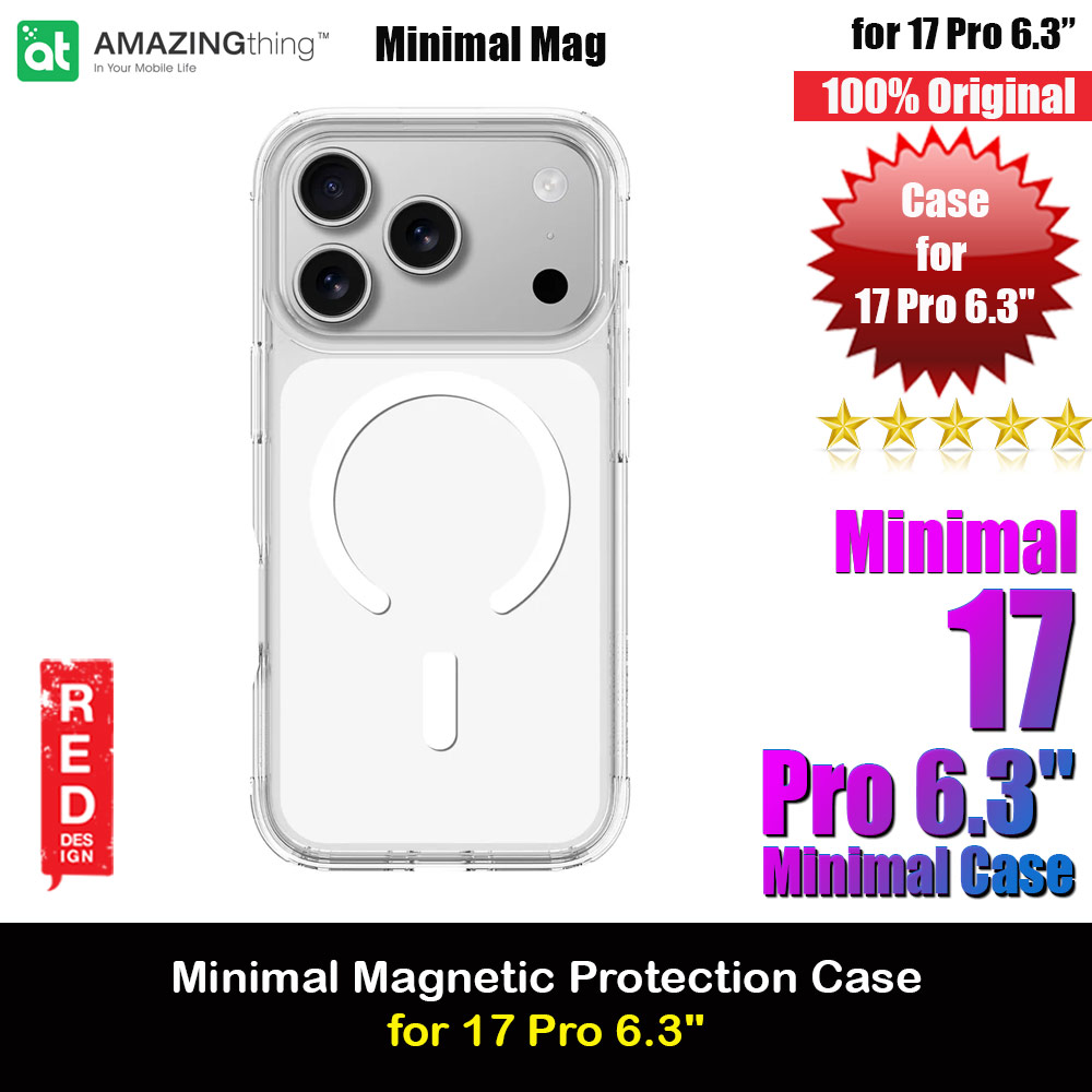 Picture of Amazingthing Minimal Magnetic Slim Protection Case for iPhone 17 Pro 6.3 (Clear) Apple iPhone 17 Pro 6.3- Apple iPhone 17 Pro 6.3 Cases, Apple iPhone 17 Pro 6.3 Covers, iPad Cases and a wide selection of Apple iPhone 17 Pro 6.3 Accessories in Malaysia, Sabah, Sarawak and Singapore 