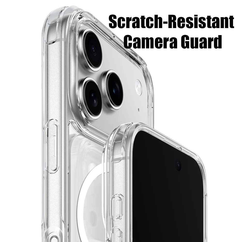 Picture of Apple iPhone 17 Pro 6.3 Case | Amazingthing Minimal Magnetic Slim Protection Case for iPhone 17 Pro 6.3 (Clear)