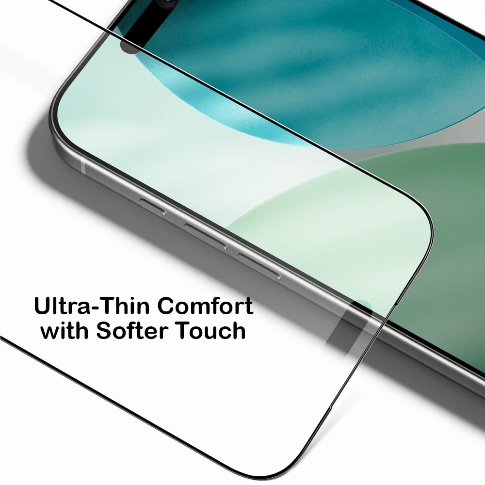 Picture of Apple iPhone 17 6.3  | Amazingthing Radix Matte Anti Glare Full Glass 3D Frame Tempered Glass for iPhone 17 6.3 (Matte)