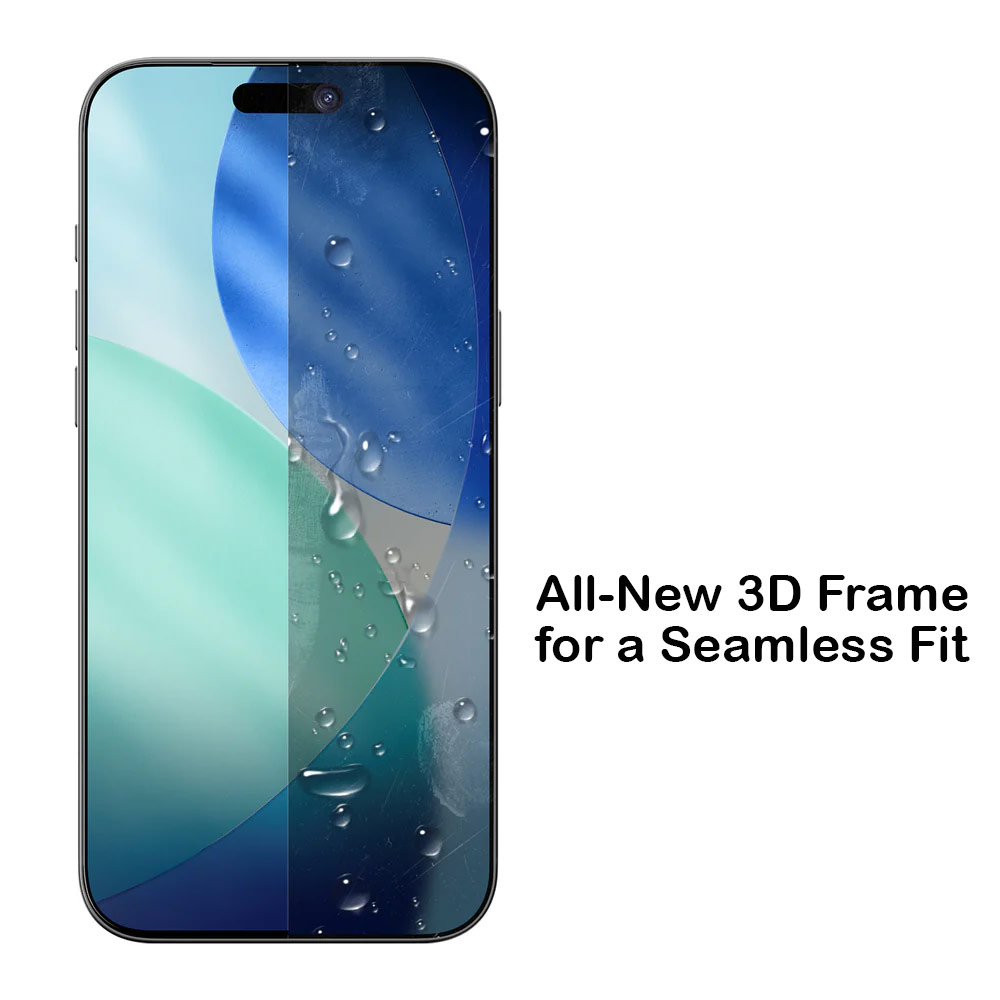 Picture of Apple iPhone 17 6.3  | Amazingthing Radix Full Glass 3D Frame Tempered Glass for iPhone 17 6.3 (Ultra Clear)