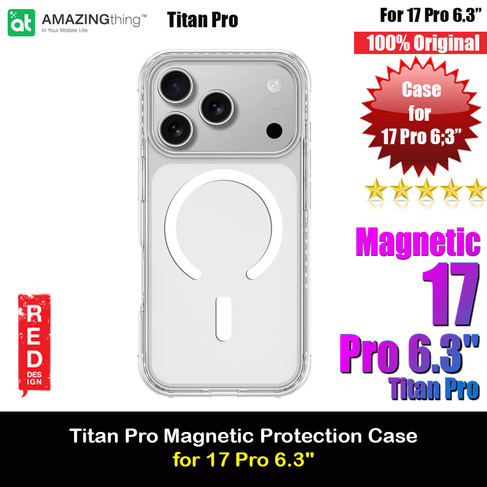 Picture of Amazingthing Titan Pro Magnetic Drop Protection Case for iPhone 17 Pro 6.3 (Clear) Apple iPhone 17 Pro 6.3- Apple iPhone 17 Pro 6.3 Cases, Apple iPhone 17 Pro 6.3 Covers, iPad Cases and a wide selection of Apple iPhone 17 Pro 6.3 Accessories in Malaysia, Sabah, Sarawak and Singapore 