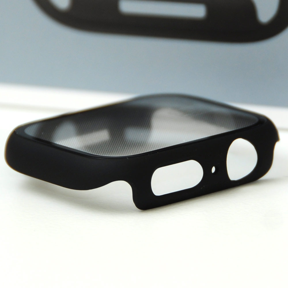 Picture of Apple Watch 41mm Case | Amazingthing Marsix Hybrid Series Case with High Sensitivity Touch 9H Tempered Glass for Apple Watch 41mm (Black)