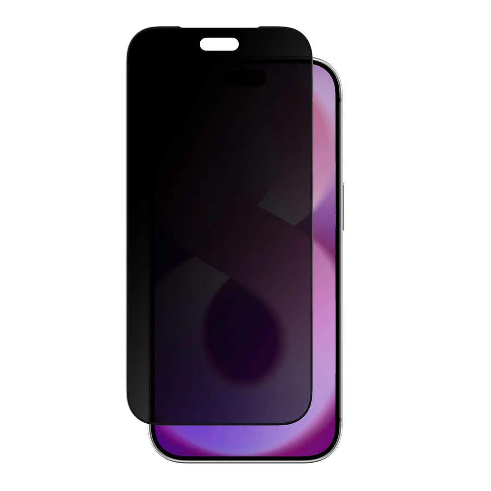 Picture of Apple iPhone 18 Pro Screen Protector | Amazingthing RADIX + Care Privacy Full Tempered Glass 3D Frame Screen Protector for iPhone 18 Pro - Privacy