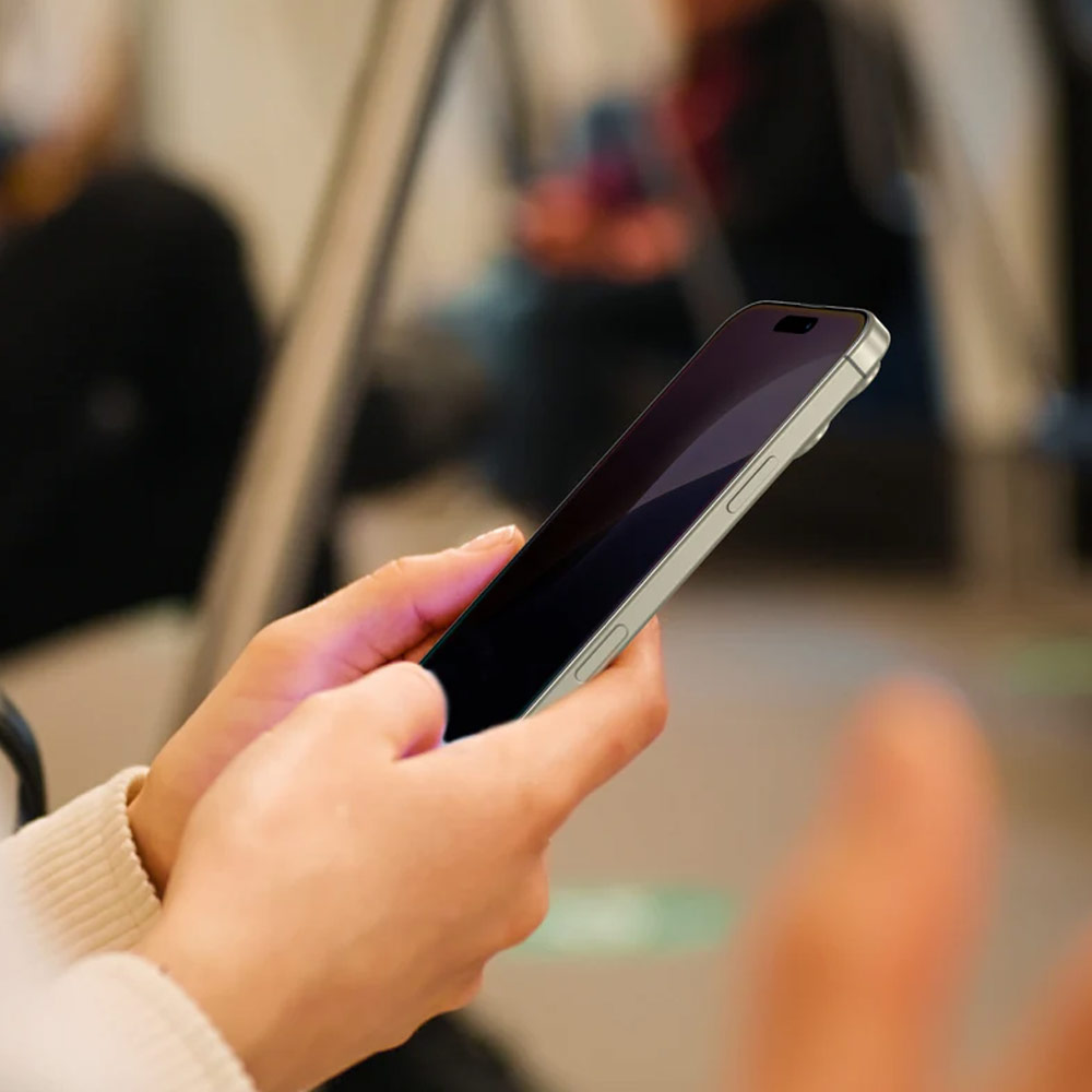 Picture of Apple iPhone 16 Pro 6.3  | Amazingthing Radix Supreme Privacy Fully Covered Tempered Glass for iPhone 16 Pro 6.3 (Privacy)