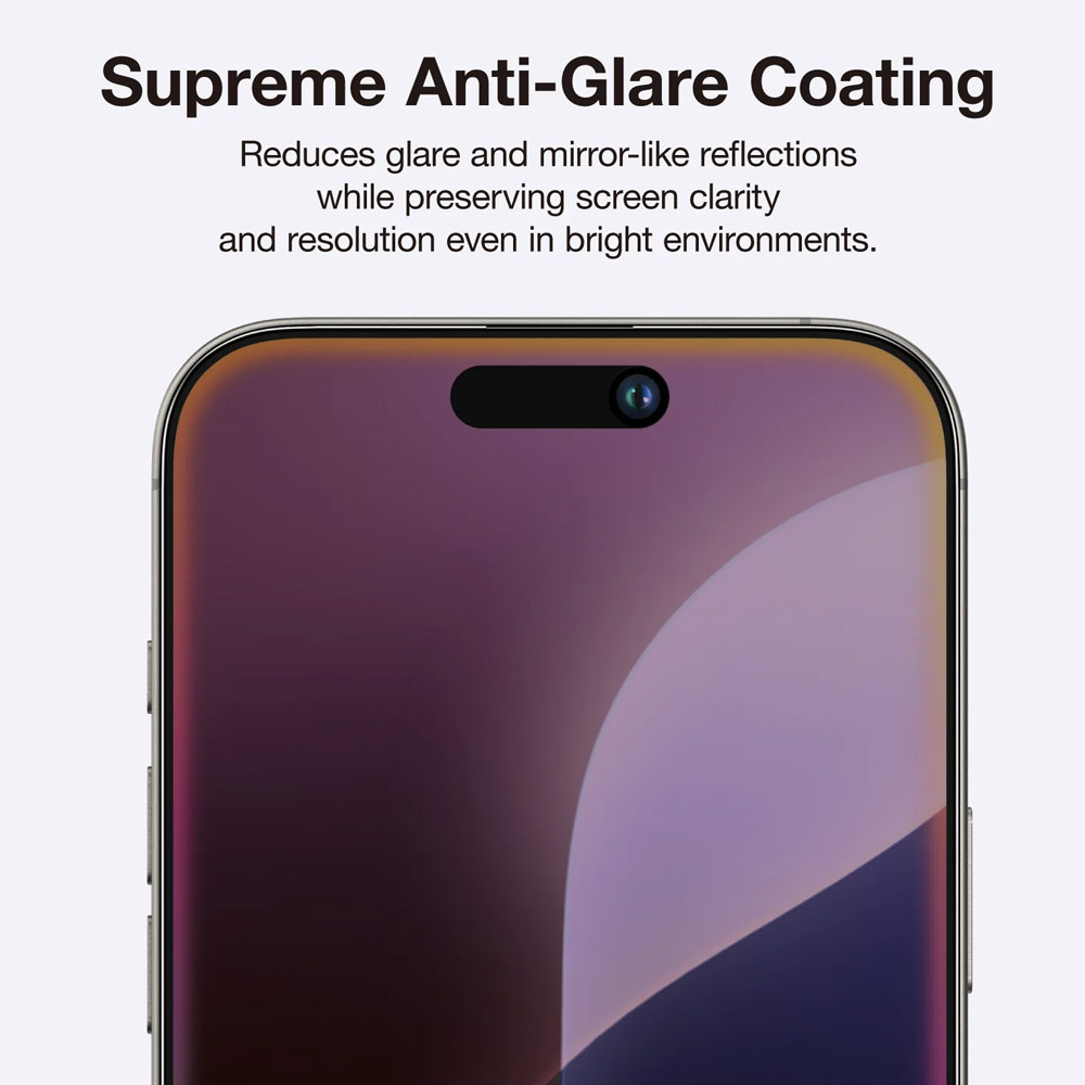 Picture of Apple iPhone 16 Pro 6.3  | Amazingthing Radix Supreme Privacy Fully Covered Tempered Glass for iPhone 16 Pro 6.3 (Privacy)