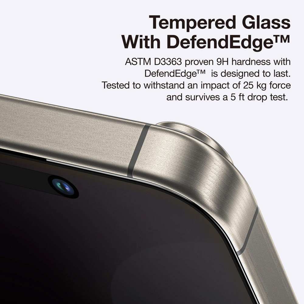 Picture of Apple iPhone 16 Pro 6.3  | Amazingthing Radix Supreme Privacy Fully Covered Tempered Glass for iPhone 16 Pro 6.3 (Privacy)