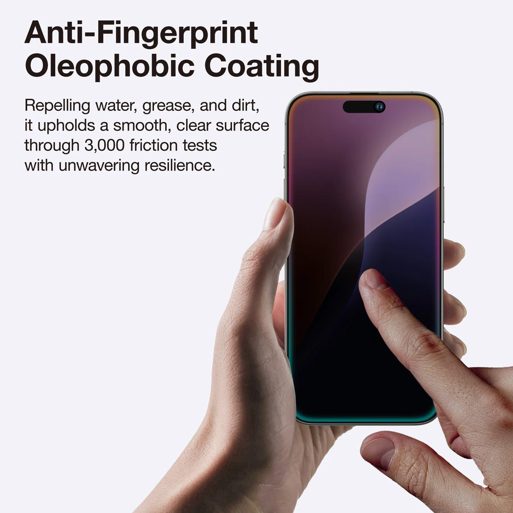 Picture of Apple iPhone 16 Pro 6.3  | Amazingthing Radix Supreme Privacy Fully Covered Tempered Glass for iPhone 16 Pro 6.3 (Privacy)