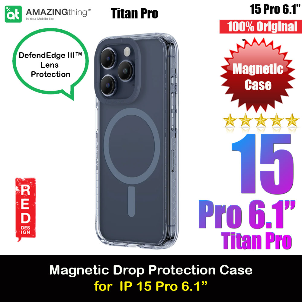 Picture of Amazingthing TITAN PRO Drop Proof Magnetic Case for iPhone 15 Pro 6.1 (Dark Blue) Apple iPhone 15 Pro 6.1- Apple iPhone 15 Pro 6.1 Cases, Apple iPhone 15 Pro 6.1 Covers, iPad Cases and a wide selection of Apple iPhone 15 Pro 6.1 Accessories in Malaysia, Sabah, Sarawak and Singapore 