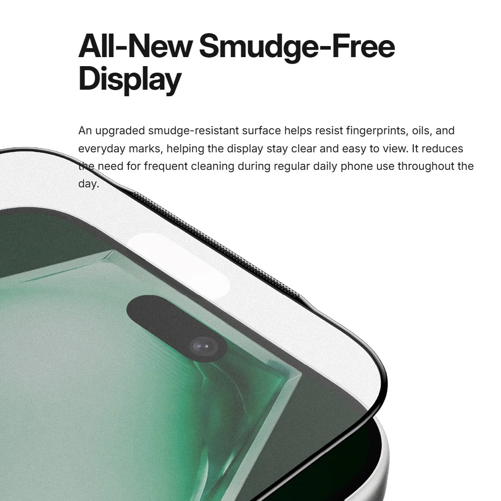 Picture of Apple iPhone 18 Pro Screen Protector | Amazingthing Titan Vision Matte 3D Frame Full Tempered Glass Screen Protector with Dust Filter for iPhone 18 Pro - Matte
