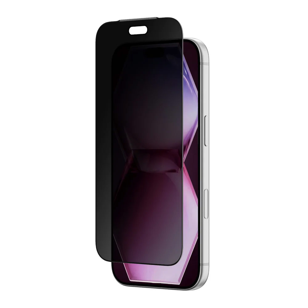 Picture of Apple iPhone 18 Pro Screen Protector | Amazingthing Titan Vision Privacy 3D Frame Full Tempered Glass Screen Protector with Dust Filter for iPhone 18 Pro - Privacy