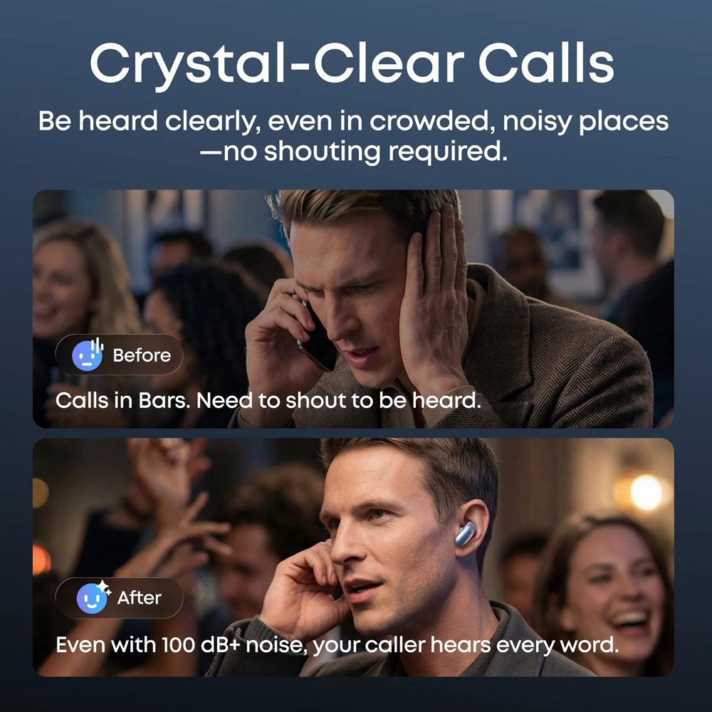 Picture of Soundcore by Anker Liberty 5 Pro ANC Wireless Earbuds Guinness World Records Clearest Clear Calls Adaptive Noise Cancelling LDAC Hi-Res Audio TWS Earbuds (Pearl White)