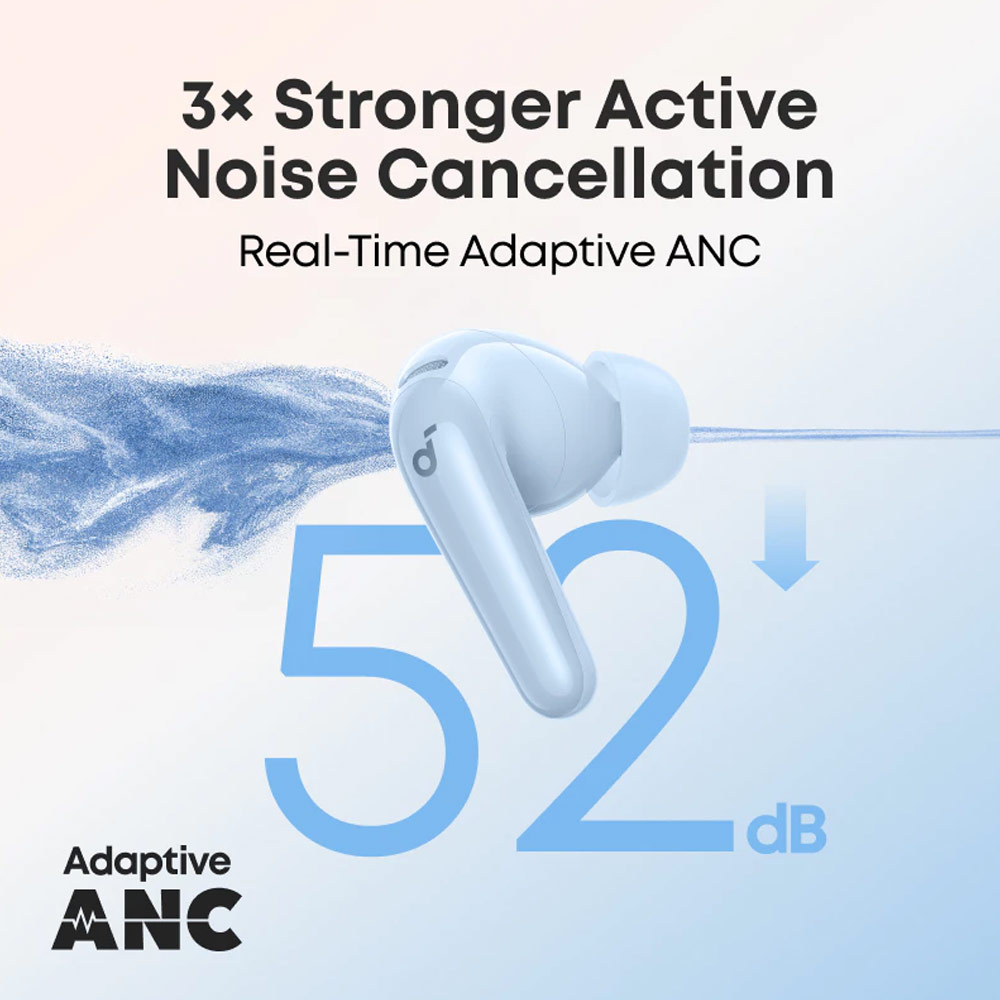Picture of Soundcore by Anker R60i NC Wireless Earbuds -52dB Adaptive Noise-Cancelling Hi-Res Clarify Sound AI Assistant 50Hours (White)