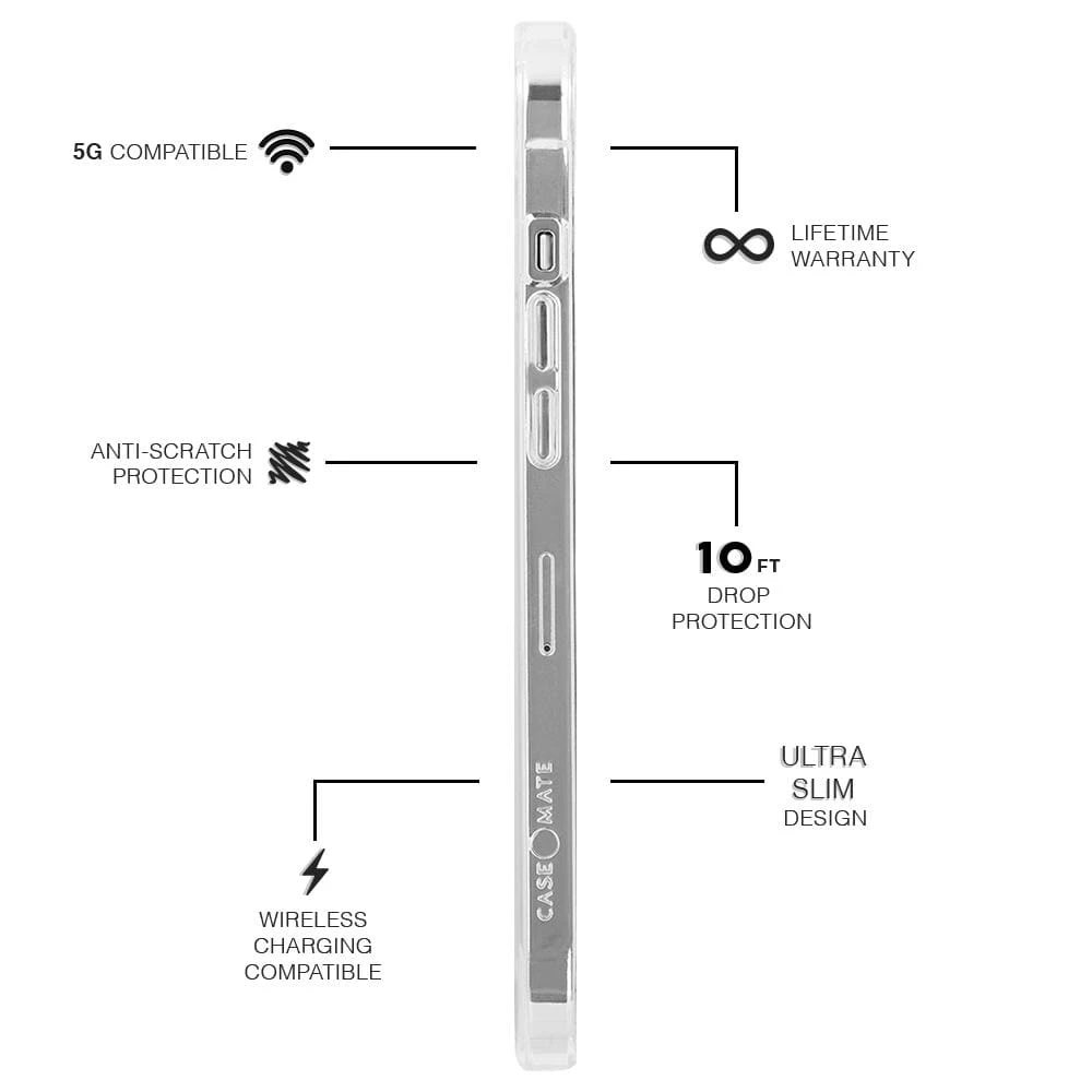 Picture of Apple iPhone 13 6.1  | Case Mate Case-Mate Tough Clear Protection Case for iPhone 13 6.1 (Clear)