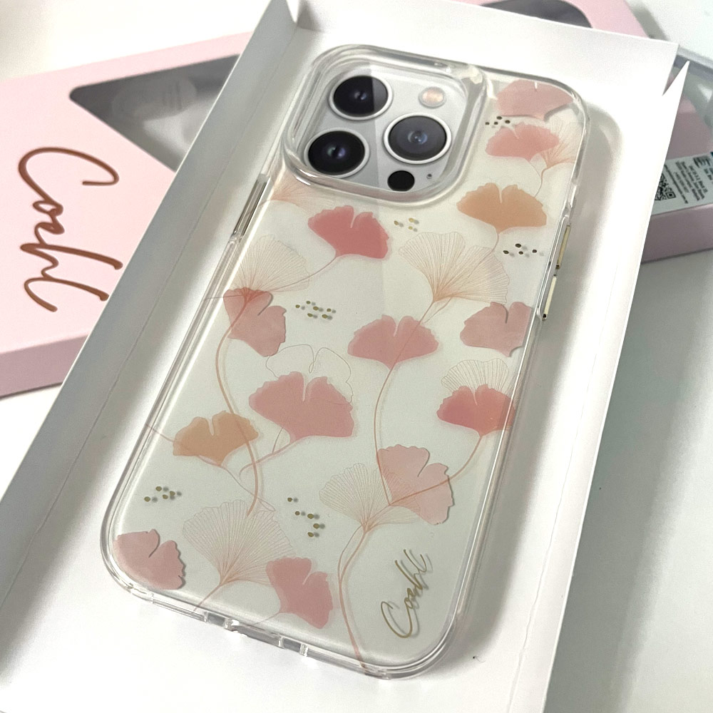 Picture of Apple iPhone 14 6.1 Case | Coehl Meodow Flowers Drop Protection Case Design for Modern Women Girl for iPhone 14 6.1 (Spring Pink)