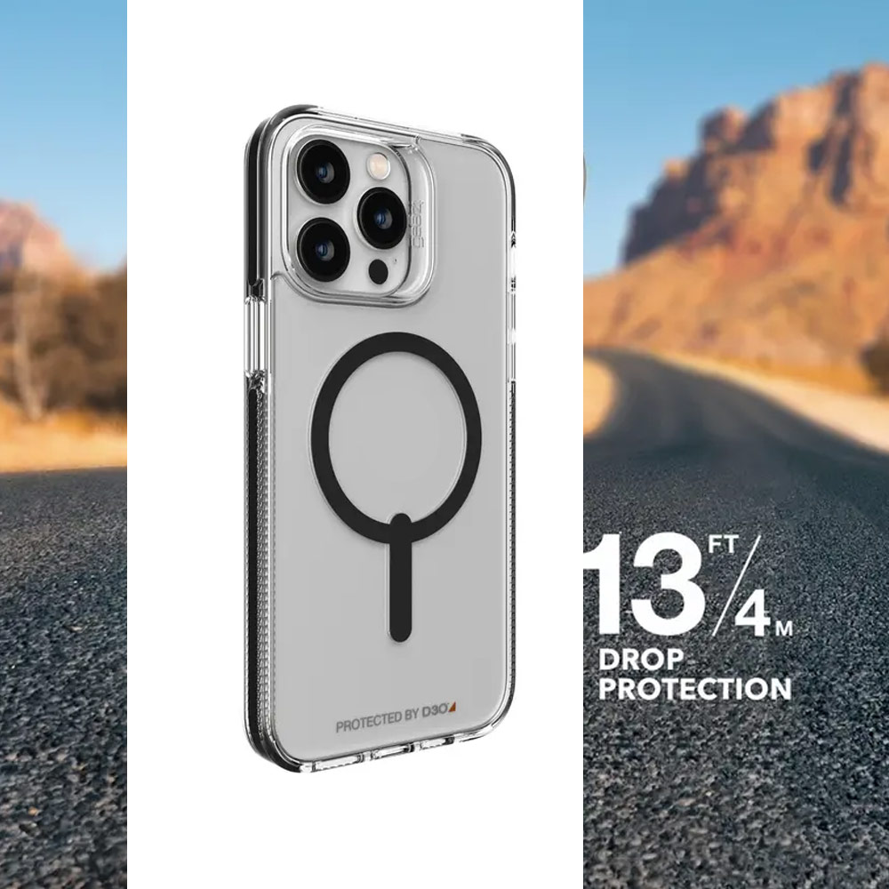 Picture of Apple iPhone 14 Pro 6.1 Case | Gear4 Santa Cruz Snap D30 Drop Protection Lightweight Case with Magsafe Compatible for iPhone 14 Pro 6.1 (Blue)