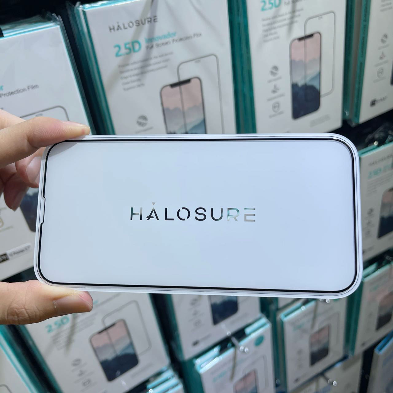 Picture of Apple iPhone 14 Plus 6.7 Screen Protector | Halosure 2.5D Full Coverage Tempered Glass Screen Protector for Apple iPhone 14 Plus 6.7 (HD Clear)