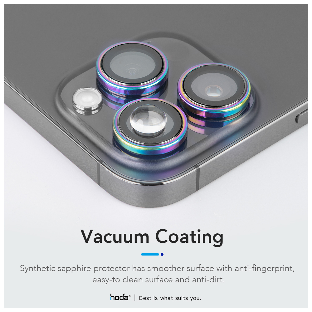 Picture of Apple iPhone 15 Pro 6.1  | Hoda Sapphire Lens Protector for iPhone 15 Pro 6.1 iPhone 15 Pro Max 6.7  (3PCS Blue)