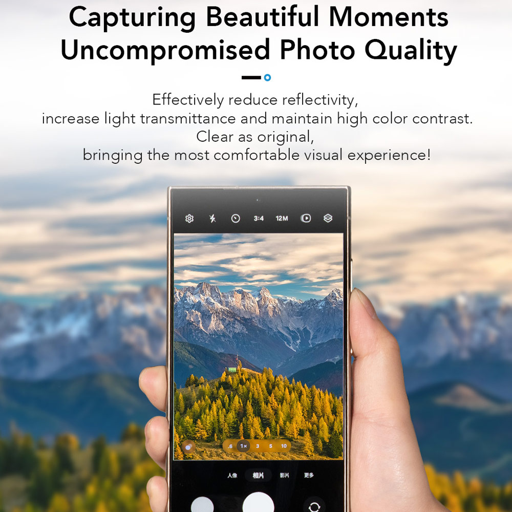 Picture of Samsung Galaxy S26 Ultra  | Hoda Sapphire Lens Protector Monocular Like Design for Samsung Galaxy S26 Ultra (5PCS Titanium Black)