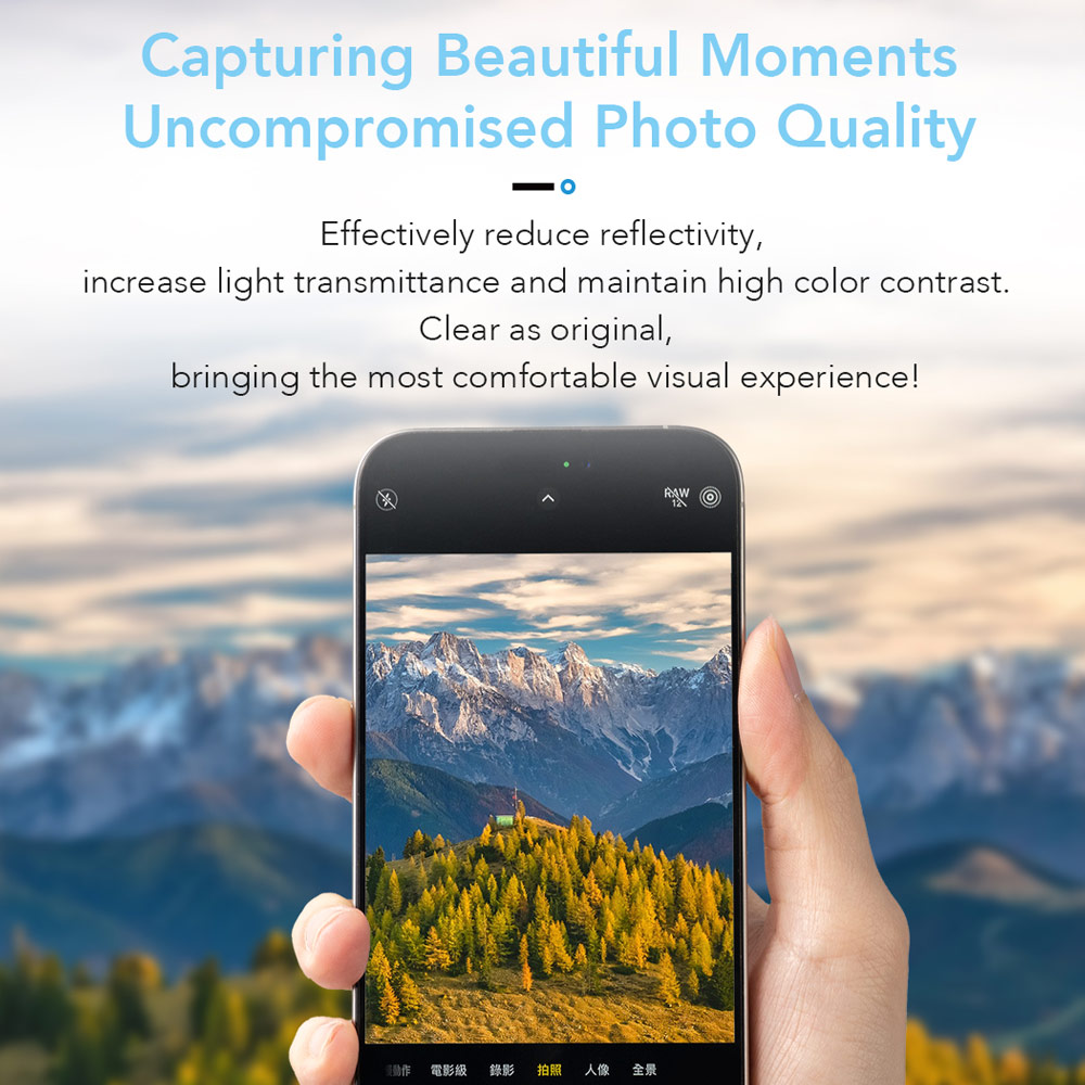 Picture of Apple iPhone 17 Pro 6.3  | Hoda Sapphire Lens Protector for iPhone 17 Pro Max 6.9 17 Pro 6.3  (3PCS Silver)