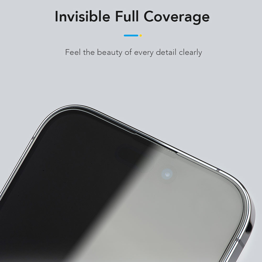 Picture of Apple iPhone 17 Pro Max 6.9 Screen Protector | Hoda Privacy Full Coverage Tempered Glass Screen Protector for iPhone 17 Pro Max 6.9 (Anti Peep)