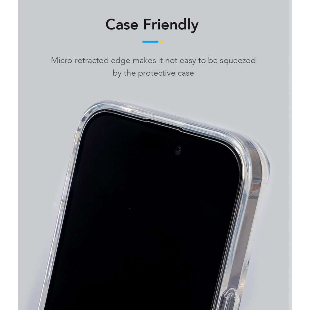 Picture of Apple iPhone 15 Plus 6.7 Screen Protector | Hoda 0.33mm 2.5D Full Coverage Anti Peep Tempered Glass Screen Protector for iPhone 16 Plus 6.7 15 Plus 6.7 (Privacy)