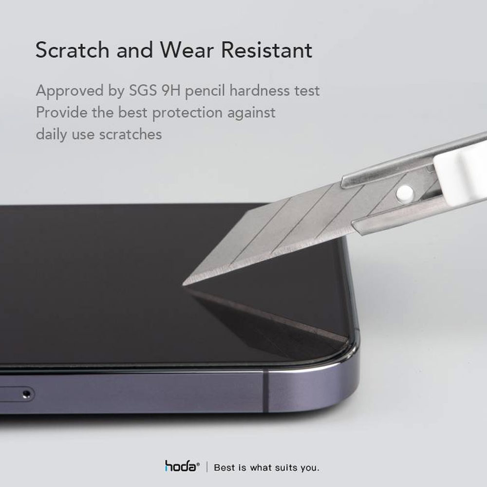 Picture of Apple iPhone 14 Pro Max 6.7 Screen Protector | Hoda 0.33mm 2.5D Full Coverage Anti Reflection Tempered Glass Screen Protector for Apple iPhone 14 Pro Max 6.7 (Anti Reflection)