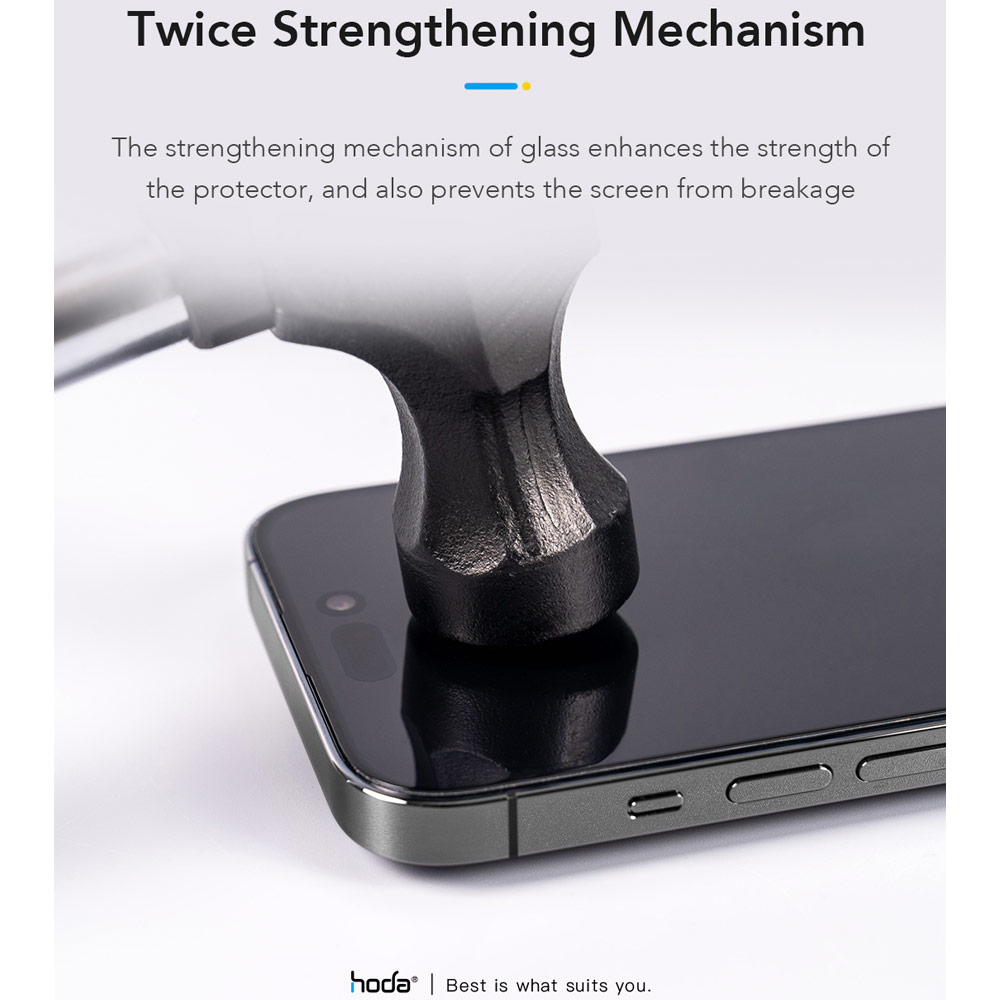Picture of Apple iPhone 15 Plus 6.7 Screen Protector | Hoda 0.33mm 2.5D Full Coverage Tempered Glass Screen Protector for iPhone 16 Plus 6.7 15 Plus 6.7 with Dust Free Helper (Clear)