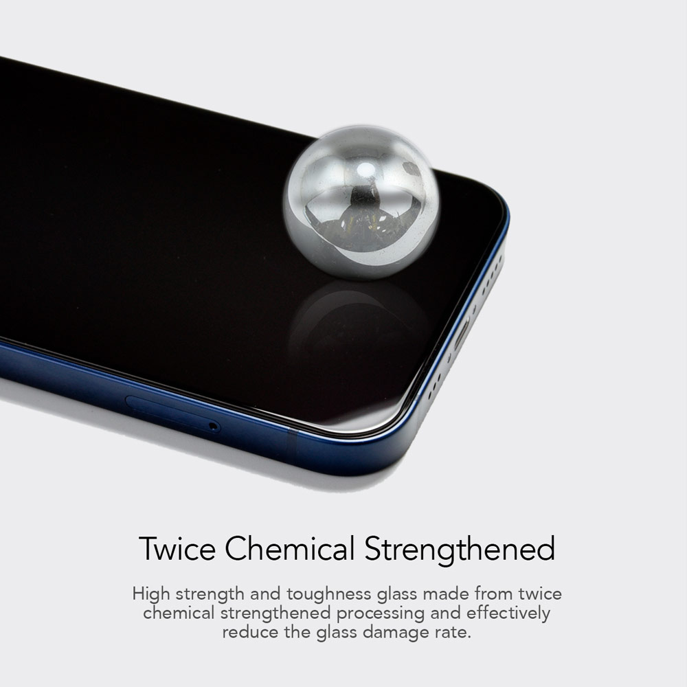 Picture of Apple iPhone 13 6.1 Screen Protector | Hoda 0.33mm 2.5D Full Coverage Tempered Glass Screen Protector for Apple iPhone 13 iPhone 13 Pro 6.1 (Anti Peeper Anti View)