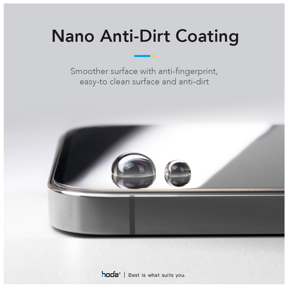 Picture of Apple iPhone 15 Plus 6.7 Screen Protector | Hoda 0.33mm 2.5D Full Coverage Tempered Glass Screen Protector for Apple iPhone 15 Plus 6.7 (Clear Black)