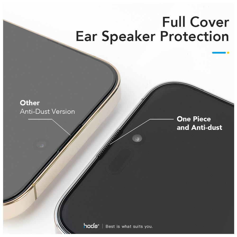 Picture of Apple iPhone 15 Plus 6.7 Screen Protector | Hoda 0.33mm 2.5D Full Coverage Tempered Glass Screen Protector for Apple iPhone 15 Plus 6.7 (Clear Black)