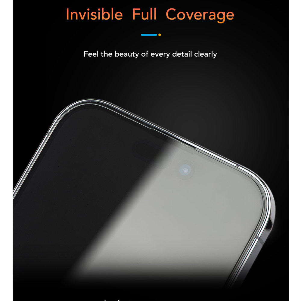 Picture of Apple iPhone 15 6.1 Screen Protector | Hoda 0.33mm 2.5D Full Coverage Gamer Matte Tempered Glass Screen Protector for Apple iPhone 16 6.1 iPhone 15 6.1 (Matte)