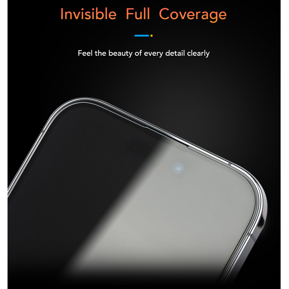 Picture of Apple iPhone 17 Pro Max 6.9 Screen Protector | Hoda Anti Glare Full Coverage Tempered Glass Screen Protector for iPhone 17 Pro Max 6.9 (Matte)