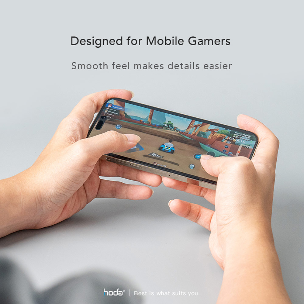 Picture of Apple iPhone 15 Pro 6.1 Screen Protector | Hoda 0.33mm 2.5D Full Coverage Gamer Matte Tempered Glass Screen Protector for Apple iPhone 15 Pro 6.1 (Matte)