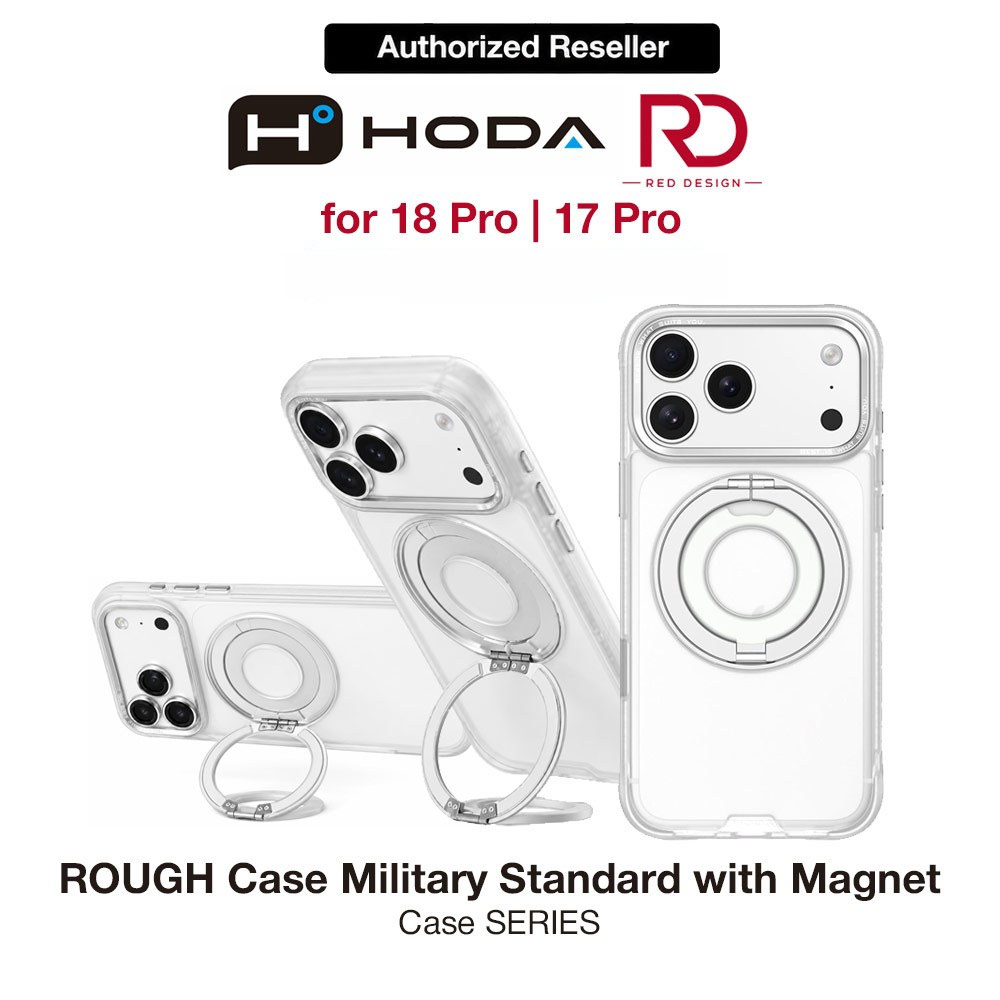 Picture of Hoda ROUGH Case Magnet with 360° foldable rotating ring-holder stand Enhanced with PureSurfaceTM for iPhone 18 Pro 17 Pro - Matte Apple iPhone 17 Pro 6.3- Apple iPhone 17 Pro 6.3 Cases, Apple iPhone 17 Pro 6.3 Covers, iPad Cases and a wide selection of Apple iPhone 17 Pro 6.3 Accessories in Malaysia, Sabah, Sarawak and Singapore 