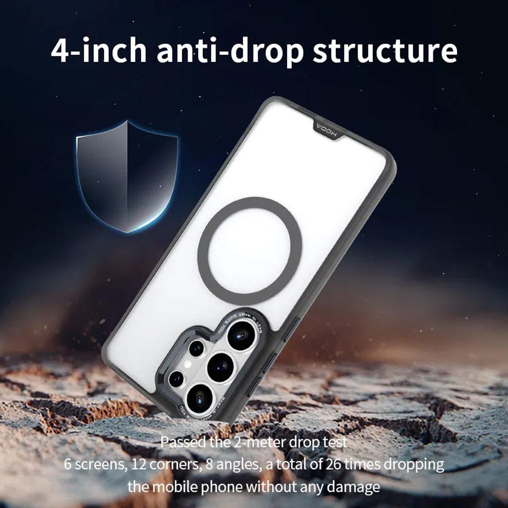 Picture of Samsung Galaxy S26 Ultra Case | Hoda Rough Case with Magnet Magnetic Military Standard Cover Casing for Samsung Galaxy S26 Ultra (Matte)