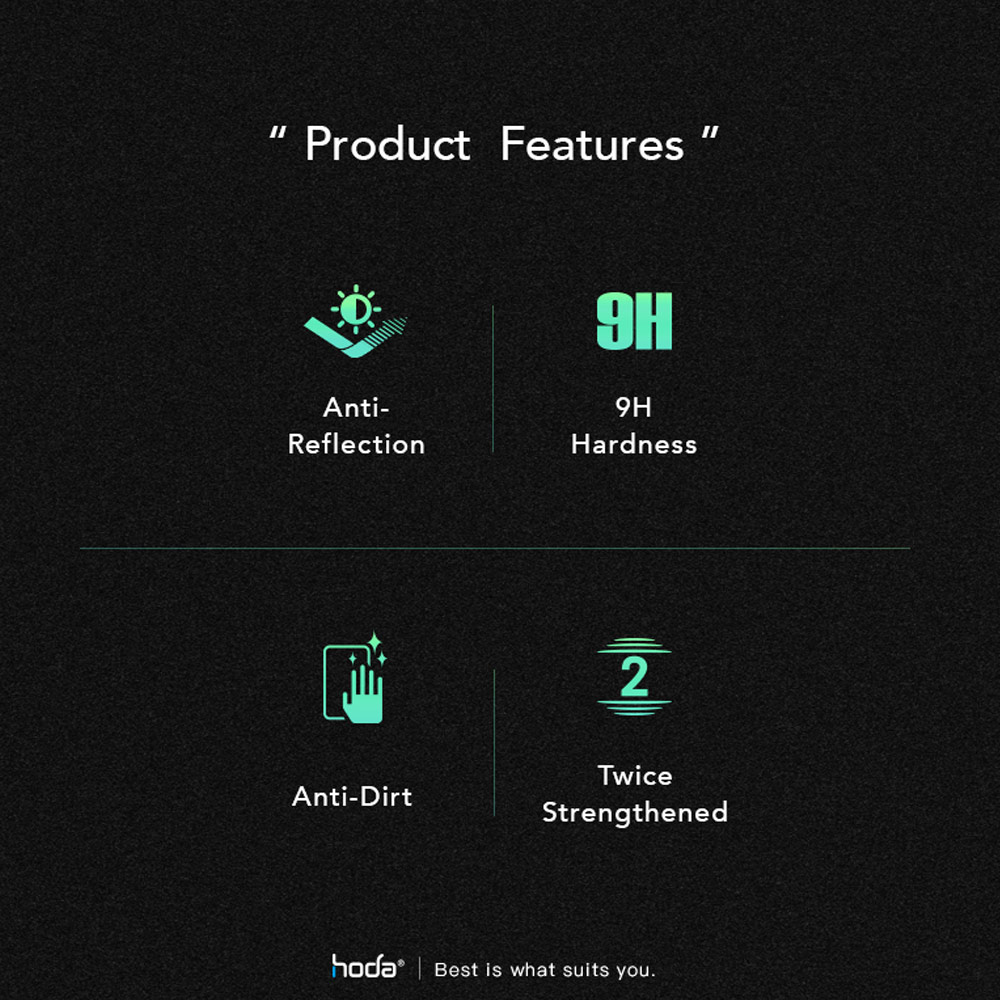 Picture of Apple iPhone 13 6.1 Screen Protector | Hoda 0.33mm 2.5D Full Coverage Tempered Glass Screen Protector for Apple iPhone 13 iPhone 13 Pro 6.1 iPhone 14 6.1 (Anti Reflection)