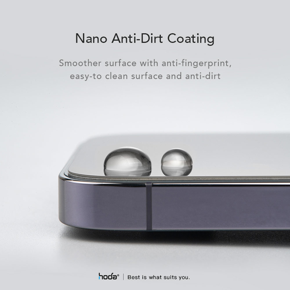 Picture of Apple iPhone 13 6.1 Screen Protector | Hoda 0.33mm 2.5D Full Coverage Tempered Glass Screen Protector for Apple iPhone 13 iPhone 13 Pro 6.1 iPhone 14 6.1 (Anti Reflection)