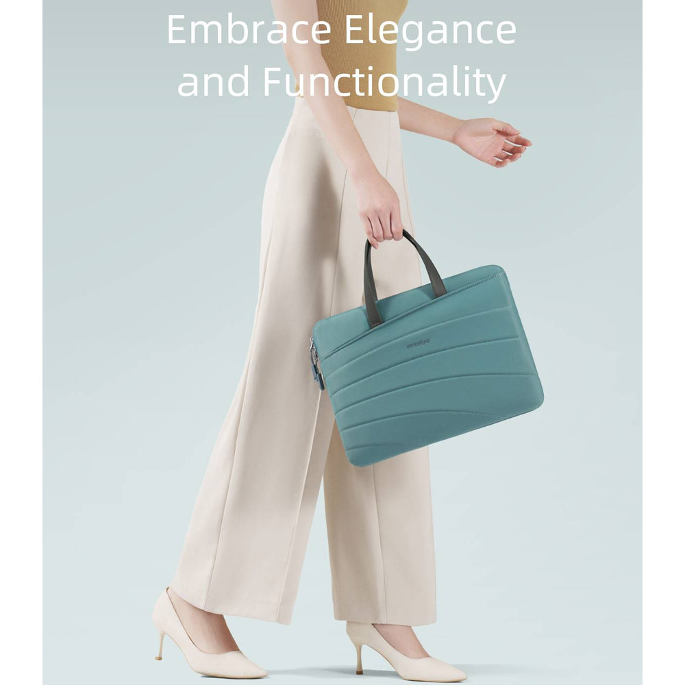 Picture of Innostyle CarryLite Slim Series Shock Proof Lightweight Laptop Notebook Hand Carry Sleeve with Front Compartment for up to 14 inches Laptop (Lavender)