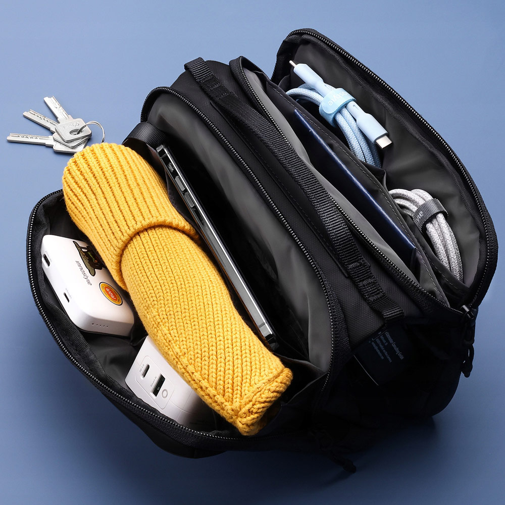 Picture of Innostyle FlexiCarry Crossbody Sling Shoulder Hand Carry Urban Style Bag Travel Bag (Classic Black)