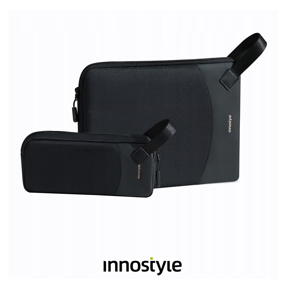 Picture of Innostyle Guardian Tech Sleeve Shock Proof Laptop Notebook Sleeve with accessories pouch for up to 16 inches Laptop (Black)