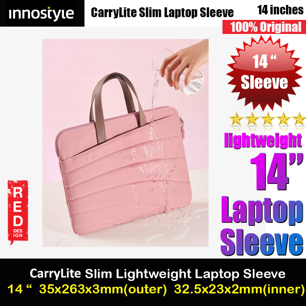 Picture of Innostyle CarryLite Slim Series Shock Proof Lightweight Laptop Notebook Hand Carry Sleeve with Front Compartment for up to 14 inches Laptop (Pink) Red Design- Red Design Cases, Red Design Covers, iPad Cases and a wide selection of Red Design Accessories in Malaysia, Sabah, Sarawak and Singapore 