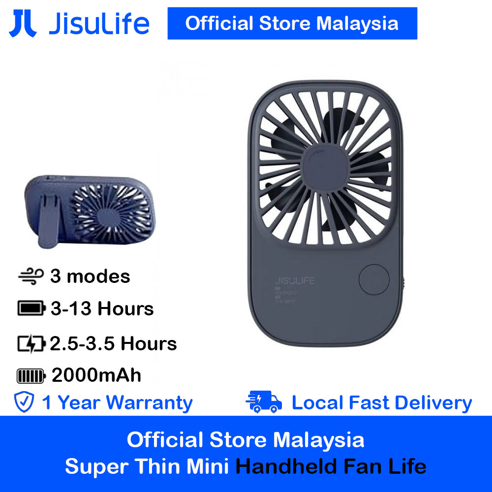 Picture of Jisulife Malaysia Handheld Fan Ultra Thin Mini Fan Small Portable Fan USB Rechargeable Personal Lash Fan with 3 Speeds for Office Outdoor Travel (Navy) Red Design- Red Design Cases, Red Design Covers, iPad Cases and a wide selection of Red Design Accessories in Malaysia, Sabah, Sarawak and Singapore 